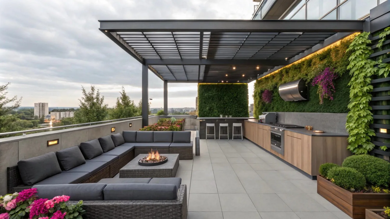 Tarasy a palisady i obrzeża