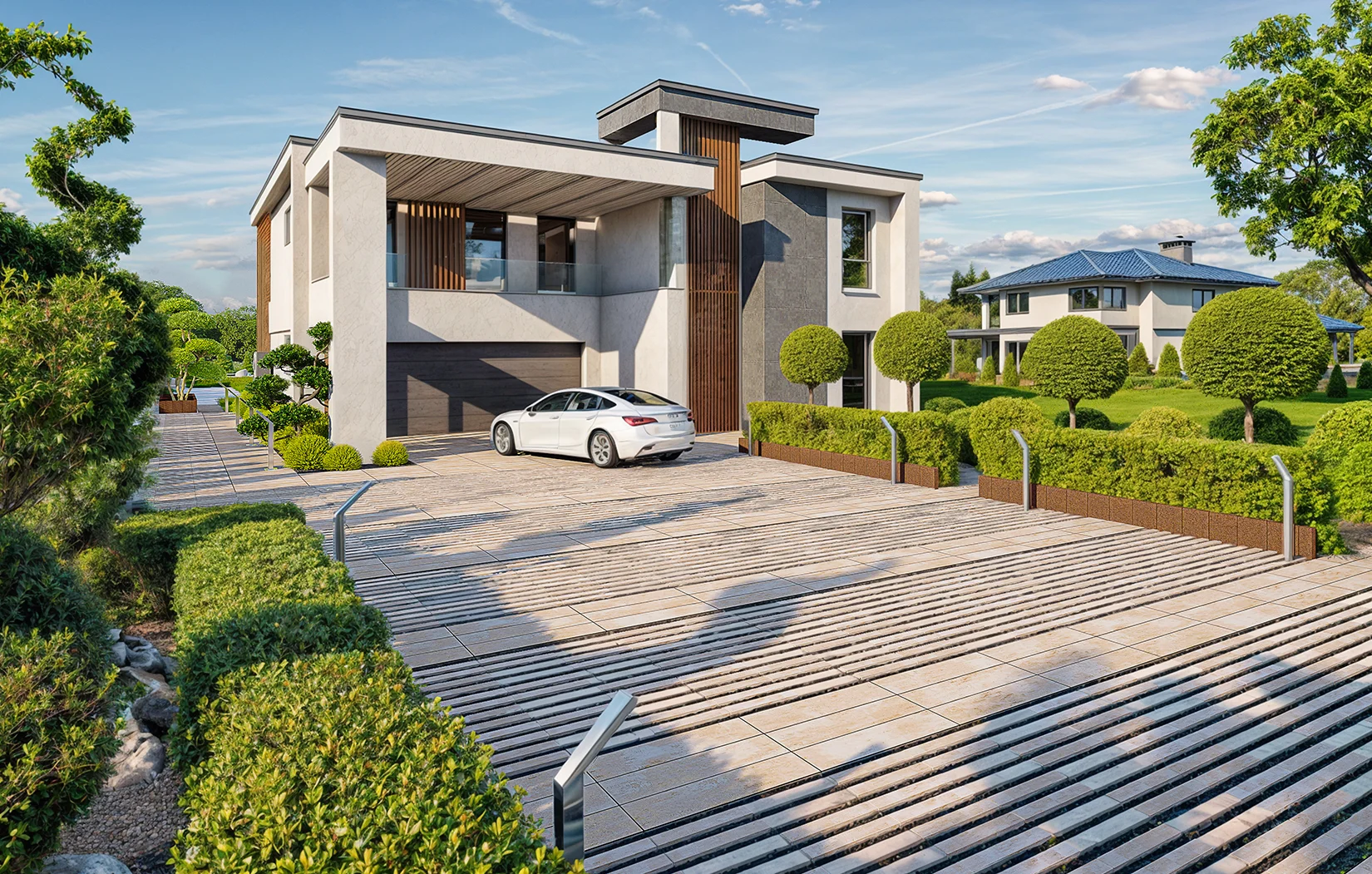 Jak wykonać krawężniki i obrzeża przy podjeździe